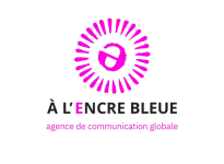 logo a l'encre bleue