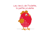 logo les oeufs de paulette la petite poulette